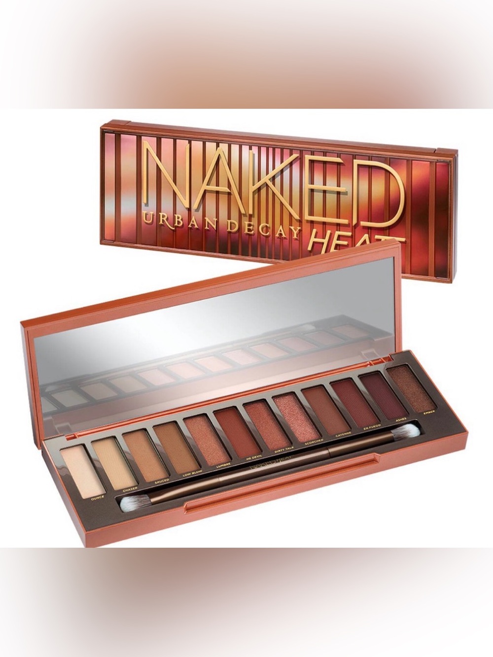 Urban Decay Naked Heat Eyeshadow Palette — Copper, Brown & Amber Shades -